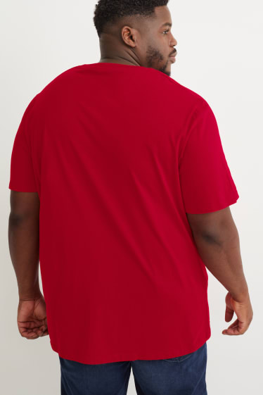 Heren - T-shirt - rood