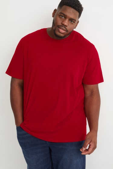 Heren - T-shirt - rood