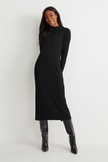 Femei - Rochie din tricot - negru