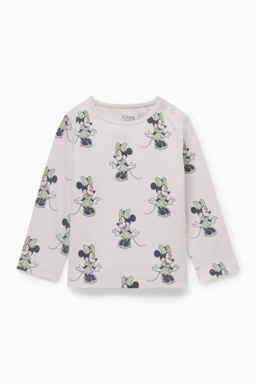 Bebés - Pack de 2 - Minnie Mouse - pijamas para bebé - 4 piezas - rosa claro