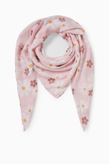 Donna - CLOCKHOUSE - foulard - a fiori - rosa