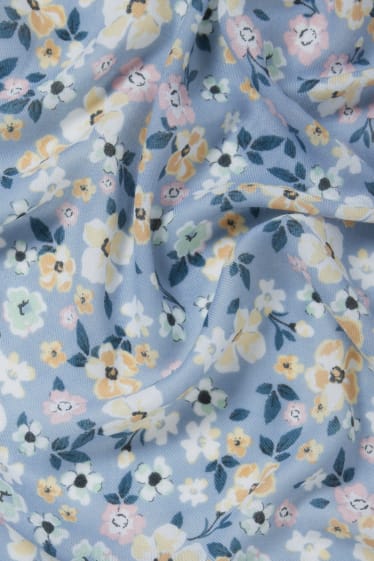 Dona - CLOCKHOUSE - mocador - de flors - blau