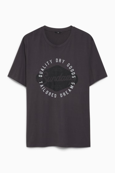 Uomo - T-shirt - grigio scuro