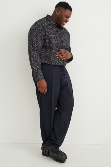 Hombre - Camisa - regular fit - kent - de planchado fácil - blanco / negro