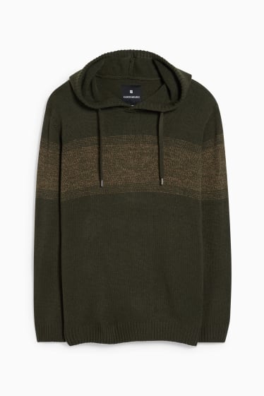 Men - CLOCKHOUSE - hooded jumper - khaki