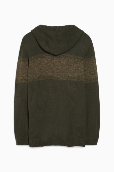 Bărbați - CLOCKHOUSE - pulover cu glugă - kaki