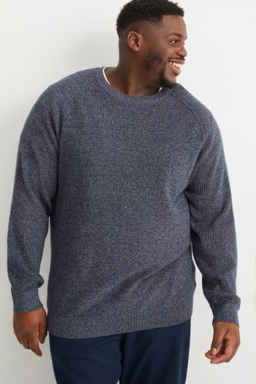 Herren - Pullover - dunkelgrau-melange