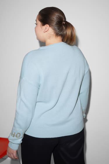 Femmes - Pull de Noël - Peanuts - bleu clair