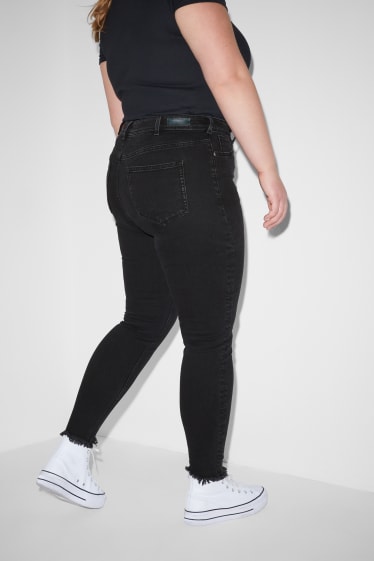 Ados & jeunes adultes - CLOCKHOUSE - skinny jean - high-waist - LYCRA® - noir