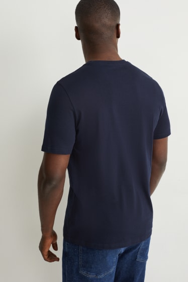 Heren - T-shirt - donkerblauw