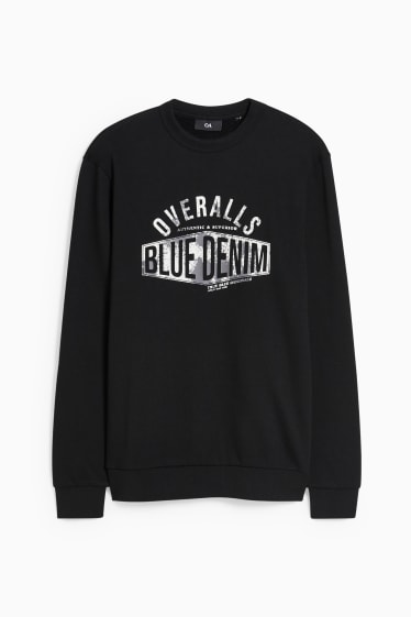 Hombre - Sudadera  - negro