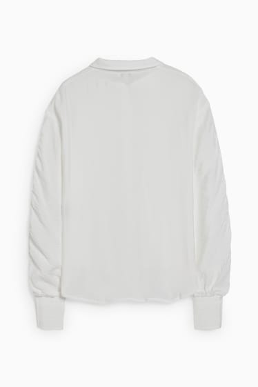 Damen - Bluse - weiß