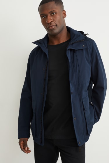 Men - Jacket with hood - dark blue