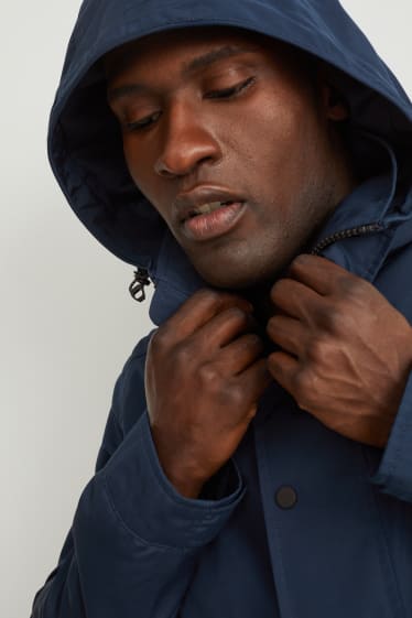 Men - Jacket with hood - dark blue