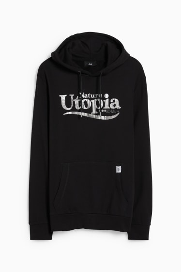 Hombre - Sudadera con capucha - negro