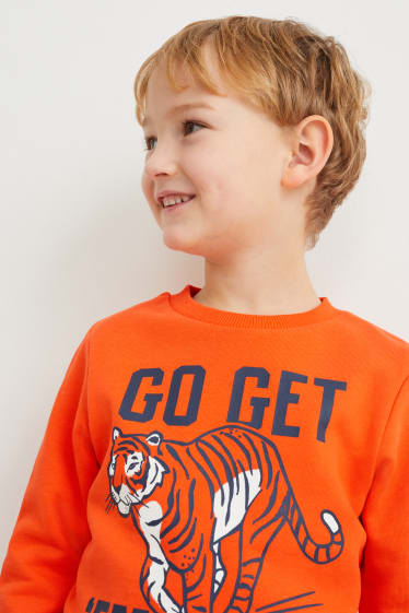 Kinder Jungen - Sweatshirt - dunkelorange