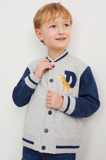 Kinderen - Sweatvest - licht grijs-mix