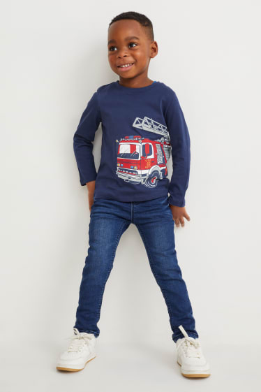 Children - Skinny jeans - thermal jeans - blue denim