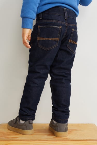 Bambini - Confezione da 2 - slim jeans - termici - jeans blu scuro