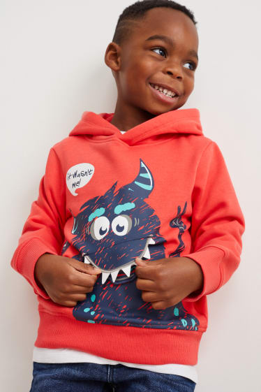 Kinder Buben - Multipack 2er - Hoodie und Langarmshirt - weiß