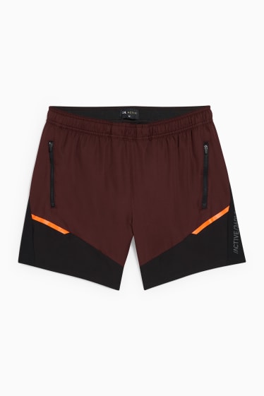 Men - Technical shorts  - dark brown