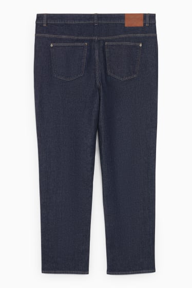 Dámské - Straight jeans - high waist - LYCRA® - džíny - tmavomodré