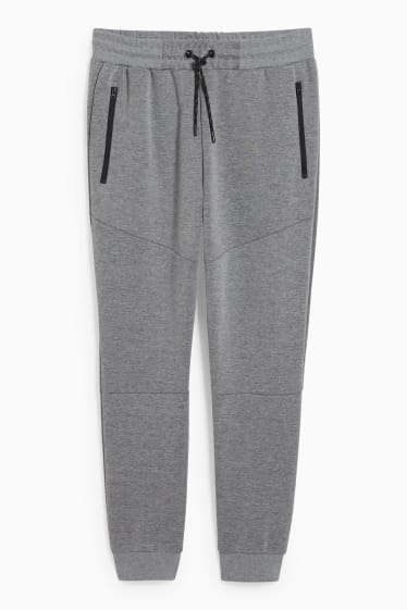 Hommes - Pantalon de jogging - fitness - gris chiné