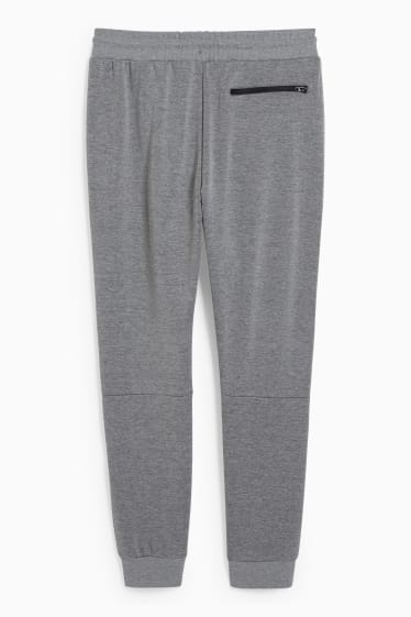 Hommes - Pantalon de jogging - fitness - gris chiné