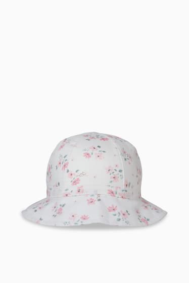 Babies - Baby hat - floral - white