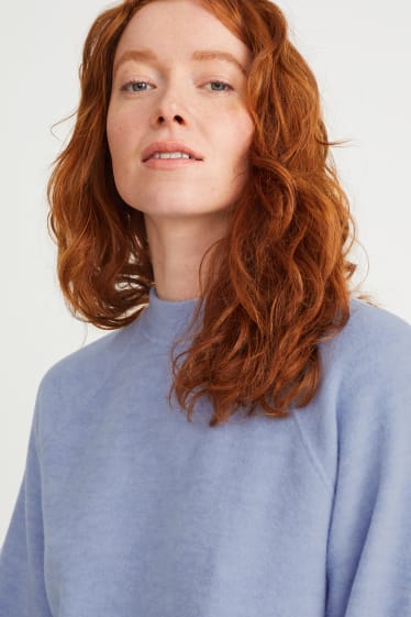Donna - Felpa basic - azzurro