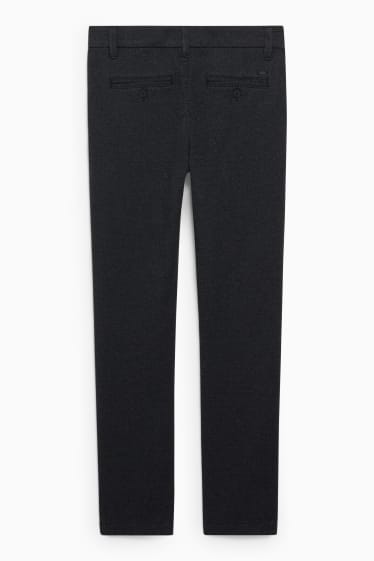 Uomo - Pantaloni chino - slim fit - Flex - LYCRA®  - nero melange