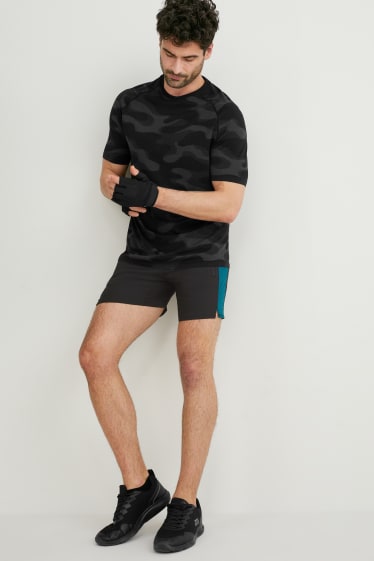 Heren - Sportshorts  - turquoise / zwart