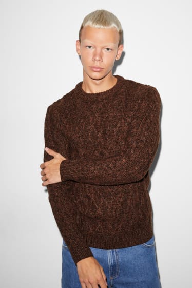 Hommes - CLOCKHOUSE - Pullover - marron foncé