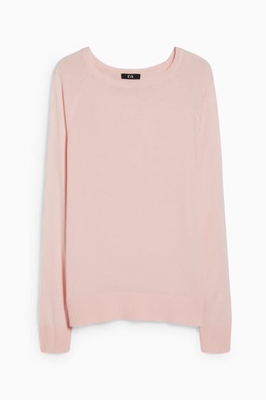 Damen - Basic-Pullover - rosa