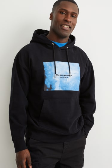 Heren - Hoodie - zwart