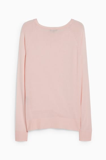 Damen - Basic-Pullover - rosa