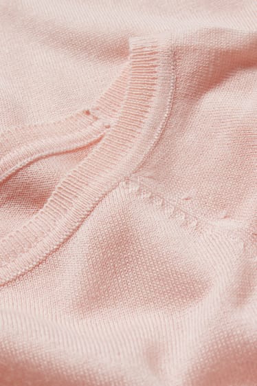 Damen - Basic-Pullover - rosa