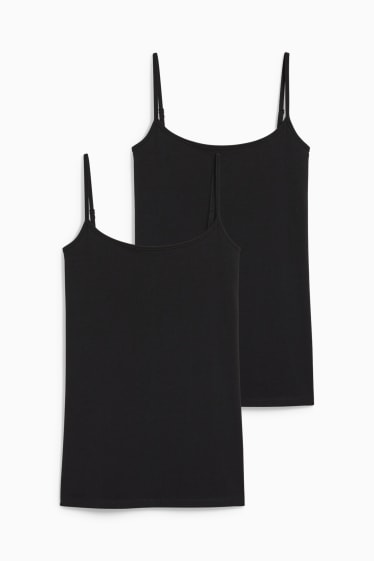 Women - Multipack of 2 - basic top - black