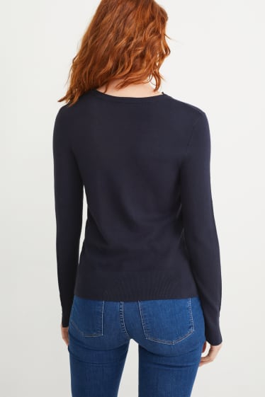 Femmes - Pullover - bleu foncé