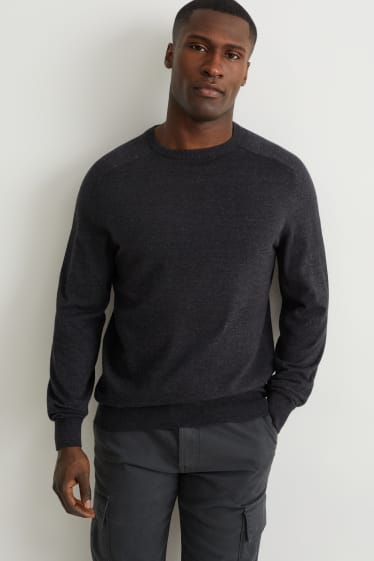 Hommes - Pullover - gris foncé