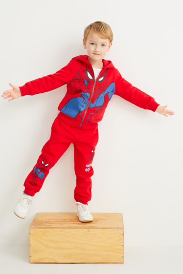 Niños - Spider-Man - pantalón de deporte - rojo