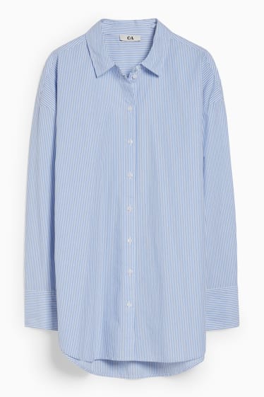 Dona - Brusa - ratlles - blau/blanc