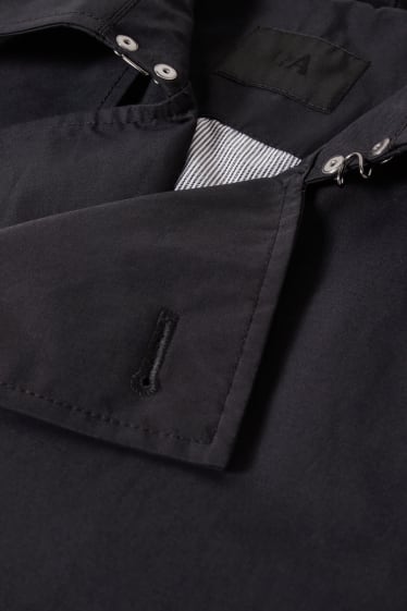 Uomo - Trench - con nylon riciclato - nero