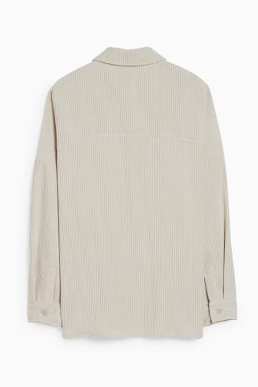 Femmes - CLOCKHOUSE - chemisier en velours - beige clair