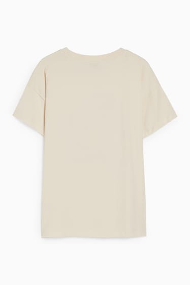 Dames - CLOCKHOUSE - T-shirt - licht beige