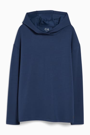 Damen - Hoodie - 4 Way Stretch - dunkelblau