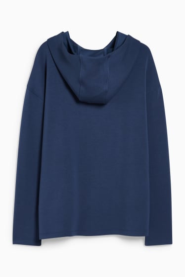 Femmes - Sweat à capuche - 4 Way Stretch - bleu foncé