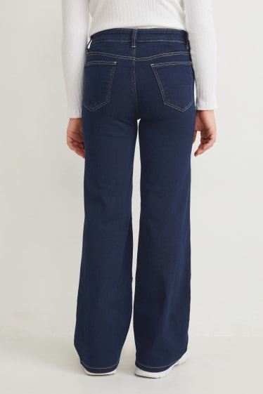 Children - Wide leg jeans - blue denim