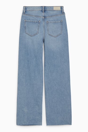 Ados & jeunes adultes - CLOCKHOUSE- loose fit jean - high waist - jean bleu clair