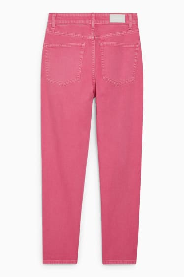 Donna - CLOCKHOUSE - mom jeans - vita alta - fucsia